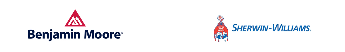 We only use high quality paints like Sherwin Williams & Benjamin Moore.